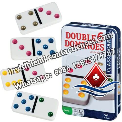 Double-6 Marked Dominoes with Luminous Ink