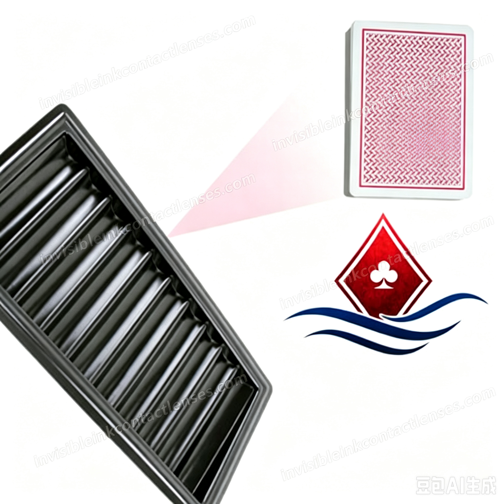 Escáner de tarjetas de póquer con bandeja de fichas de póquer
