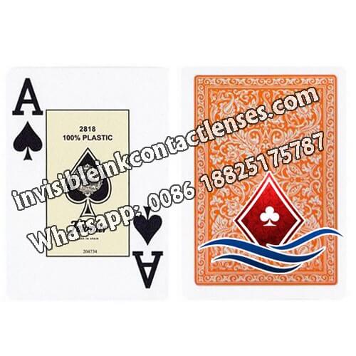 fournier 2818 orange marked card deck