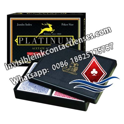 patinum marked poker cards with juice marked cards