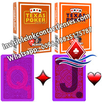 orange and brown modiano texas holdem marked cards