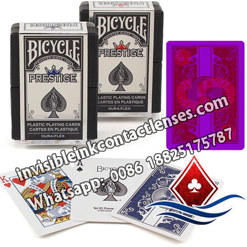 plastic bicycle infrared contact lenses marked cards